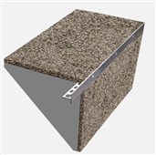 DEN BRAVEN Ukončovací profil T 2,5m výška 12,5mm pro kamenné koberce PerfectSTONE